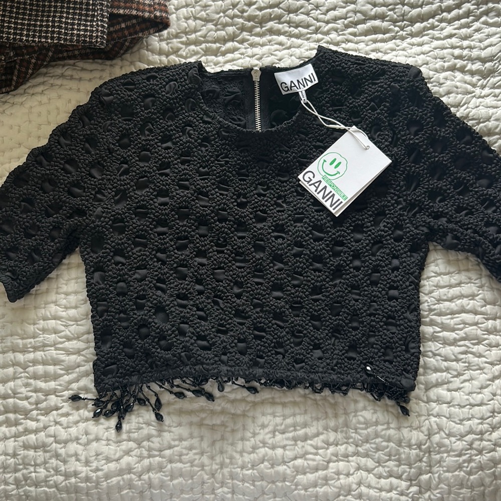 ganni top - size 34